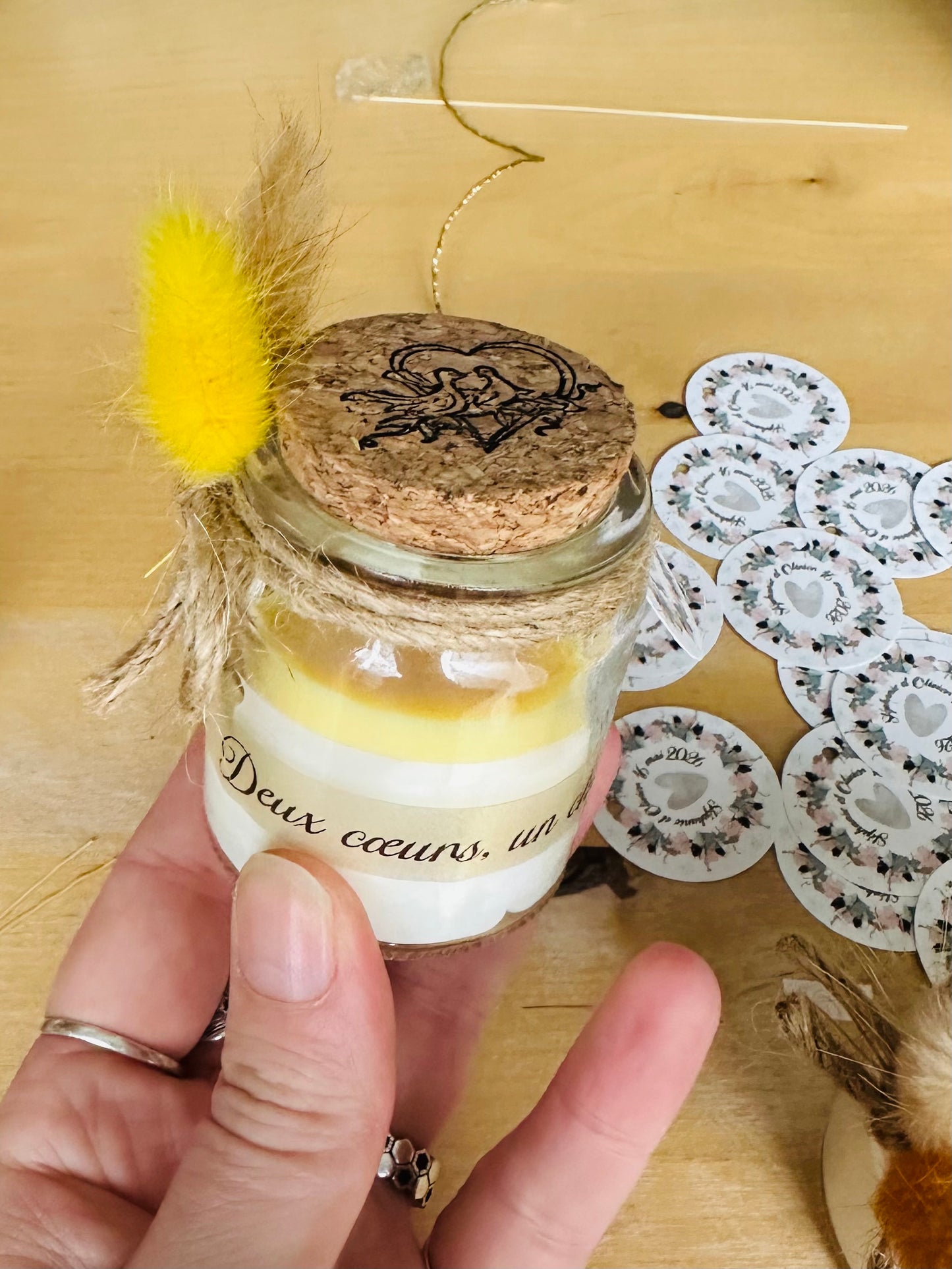 Bougie invitée – Cadeau de mariage personnalisé