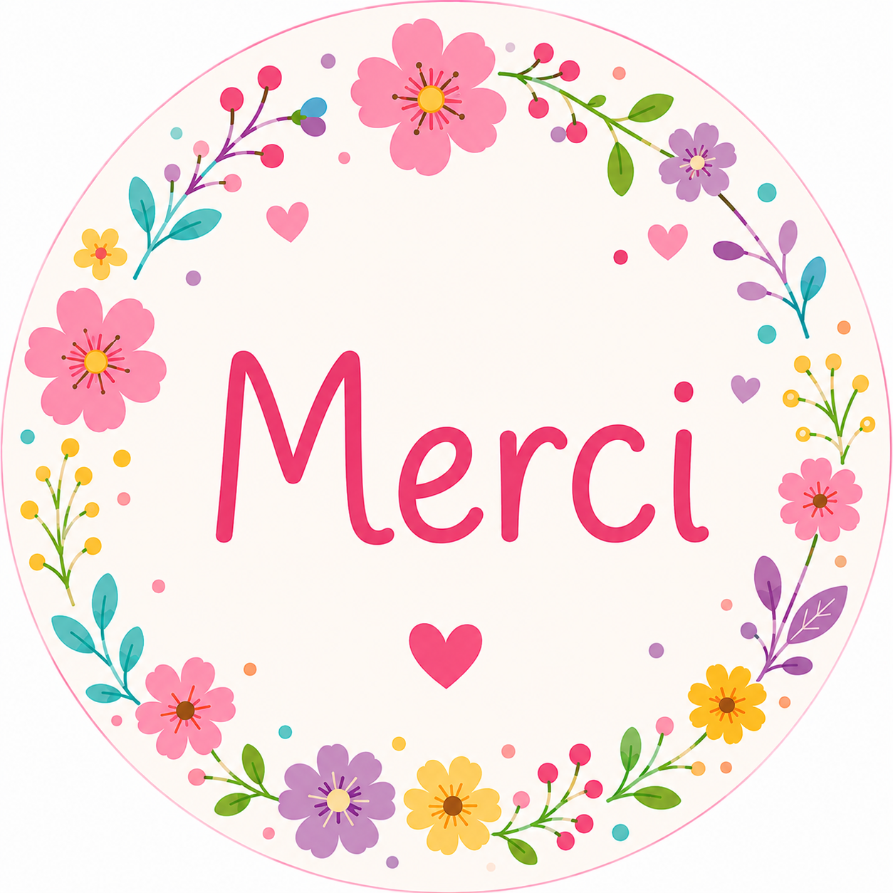Bouquet de fondants parfumés - Merci