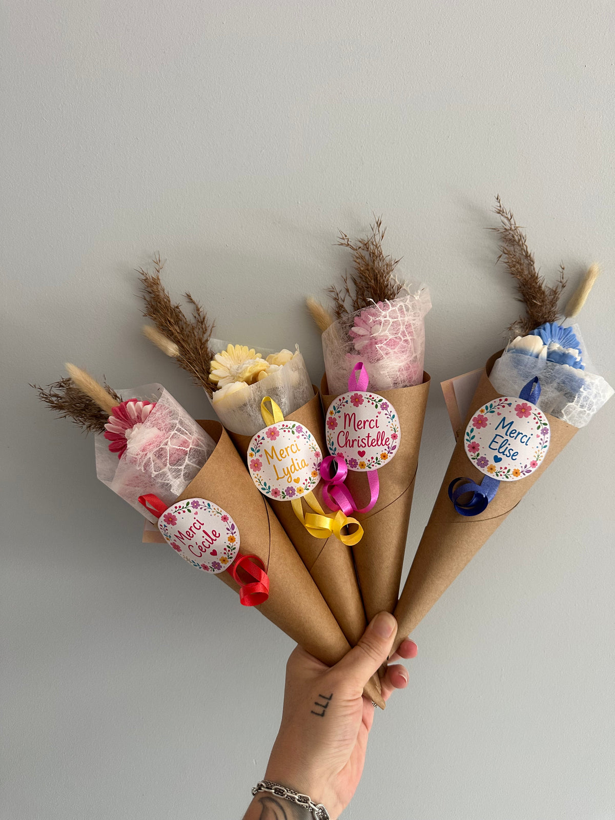 Bouquet de fondants parfumés - Merci