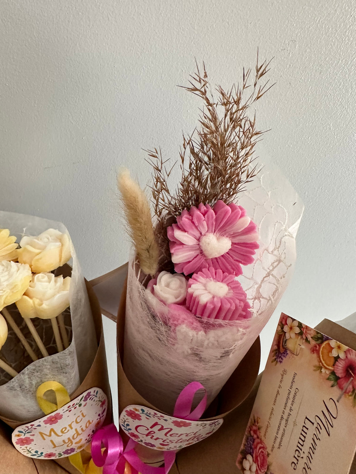 Bouquet de fondants parfumés - Merci