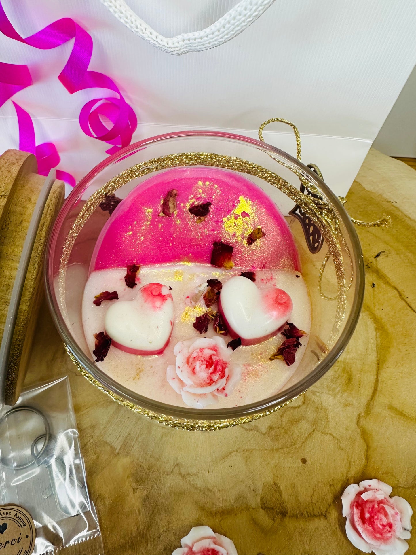 Coffret Amour Cœur de Rose