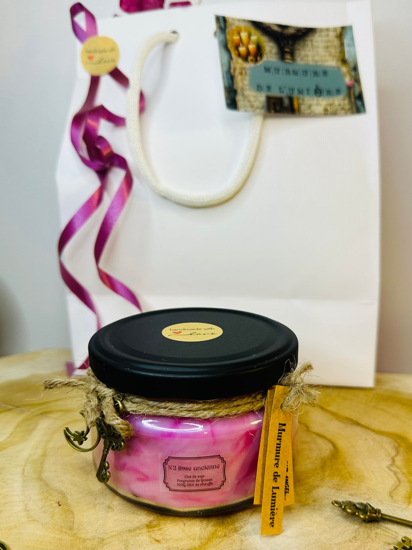 Bougie Signature N’3 Rose ancienne PF