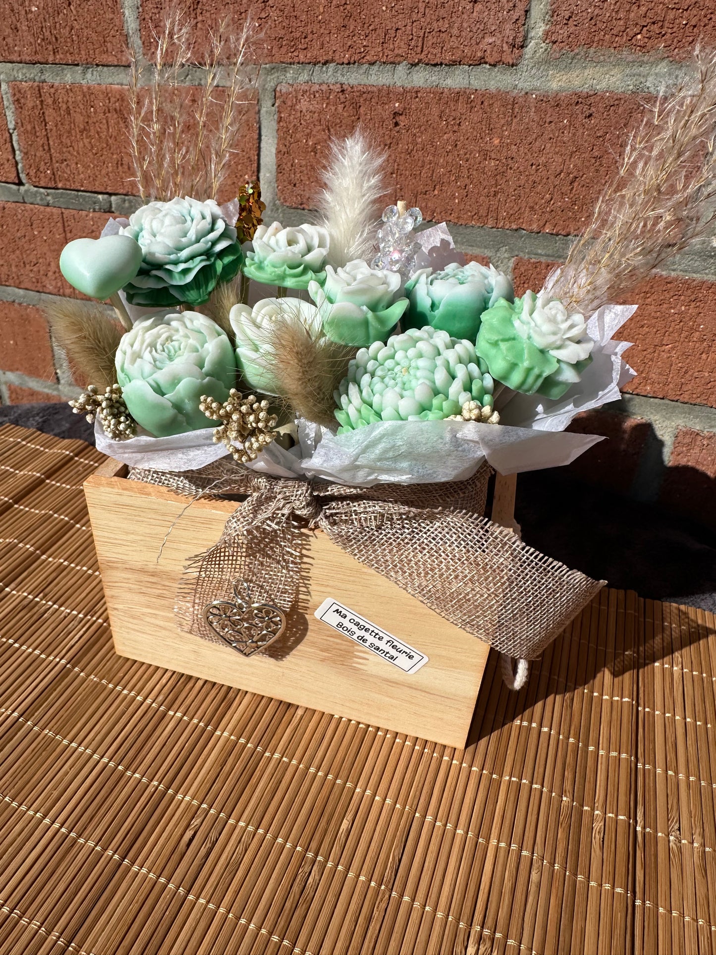 Ma cagette fleurie fondants parfumés BOIS DE SANTAL