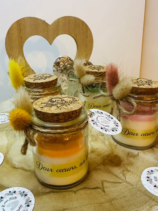 Bougie invitée – Cadeau de mariage personnalisé
