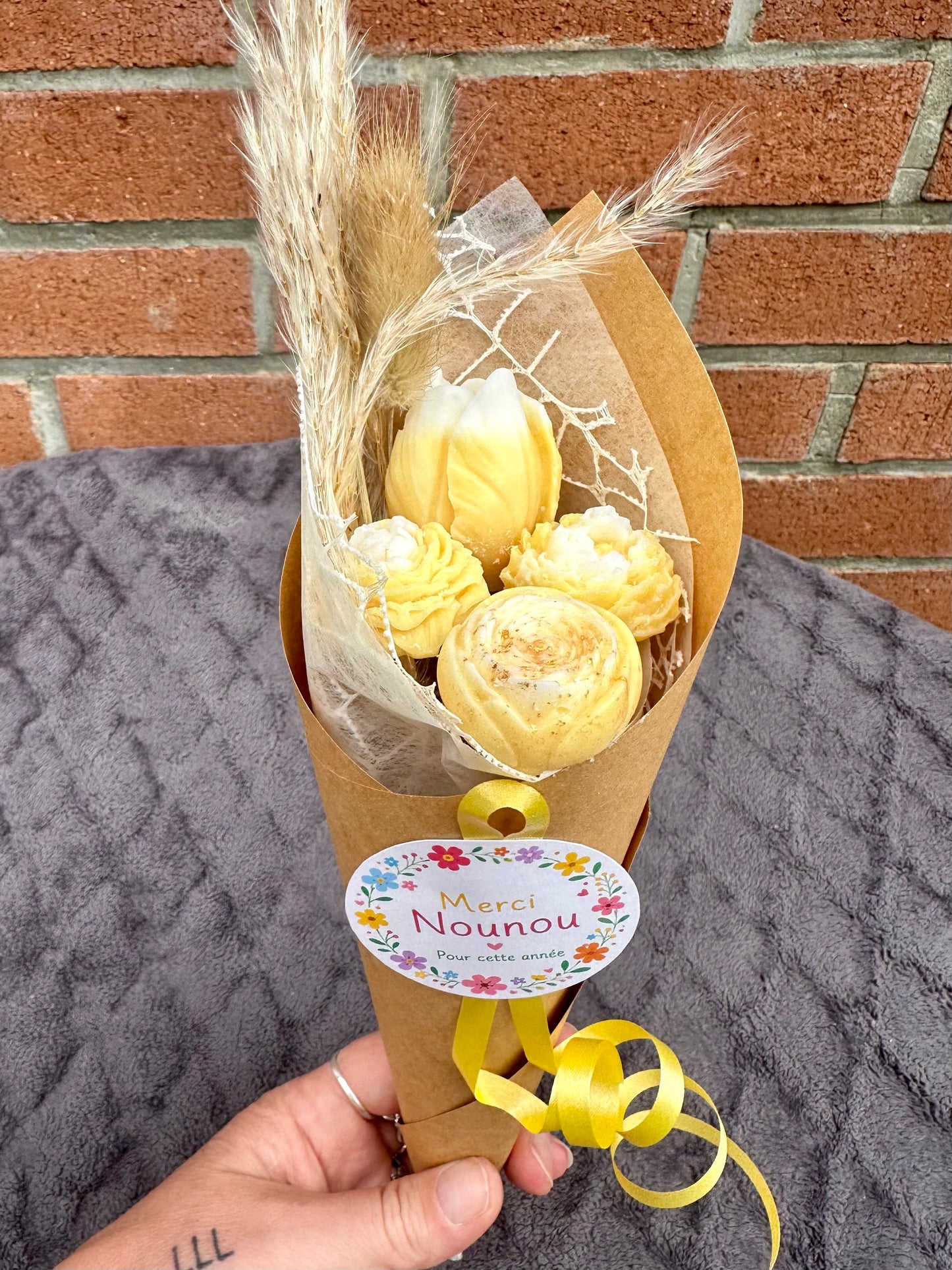 Bouquet de fleurs de fondants parfumés - Monoï des îles