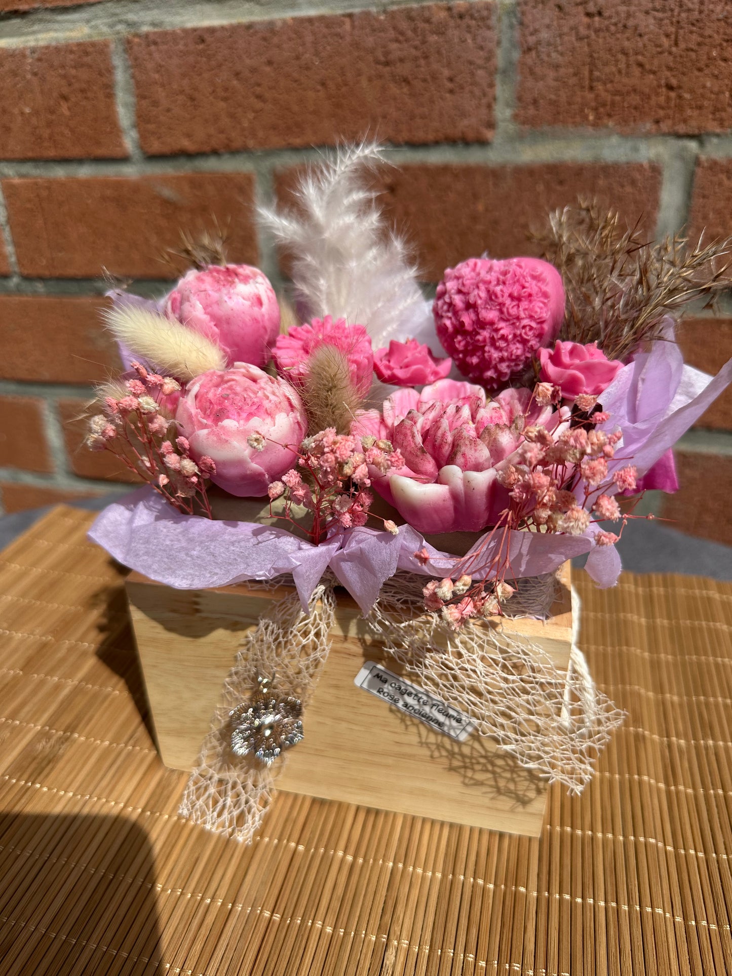 Ma cagette fleurie fondants parfumés ROSE