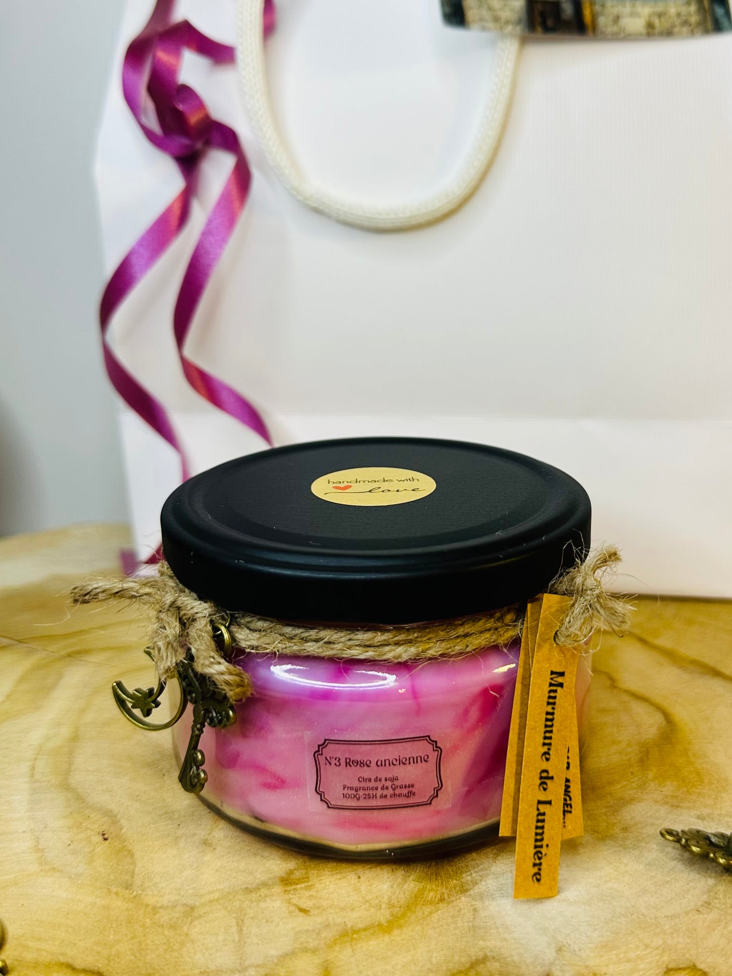 Bougie Signature N’3 Rose ancienne PF