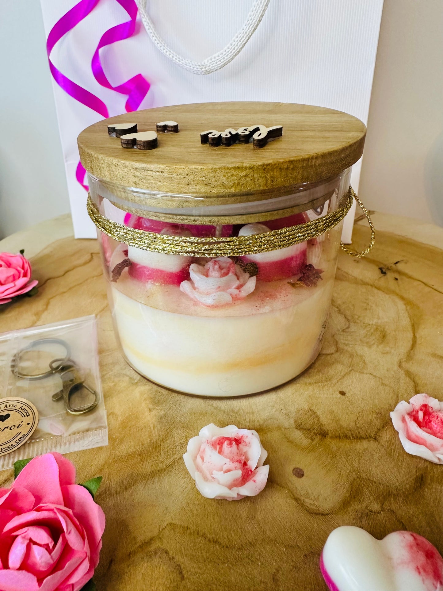 Coffret Amour Cœur de Rose