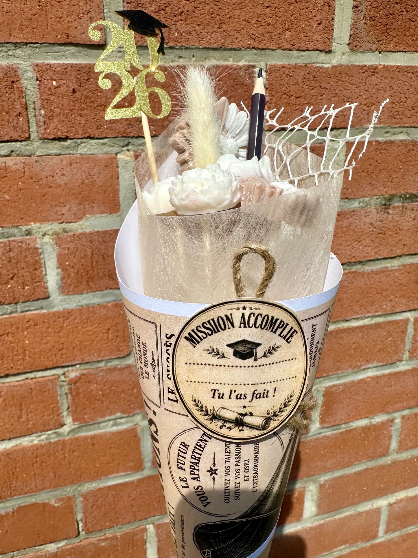 Bouquet fondant parfumé - Felicitations aux Diplômés