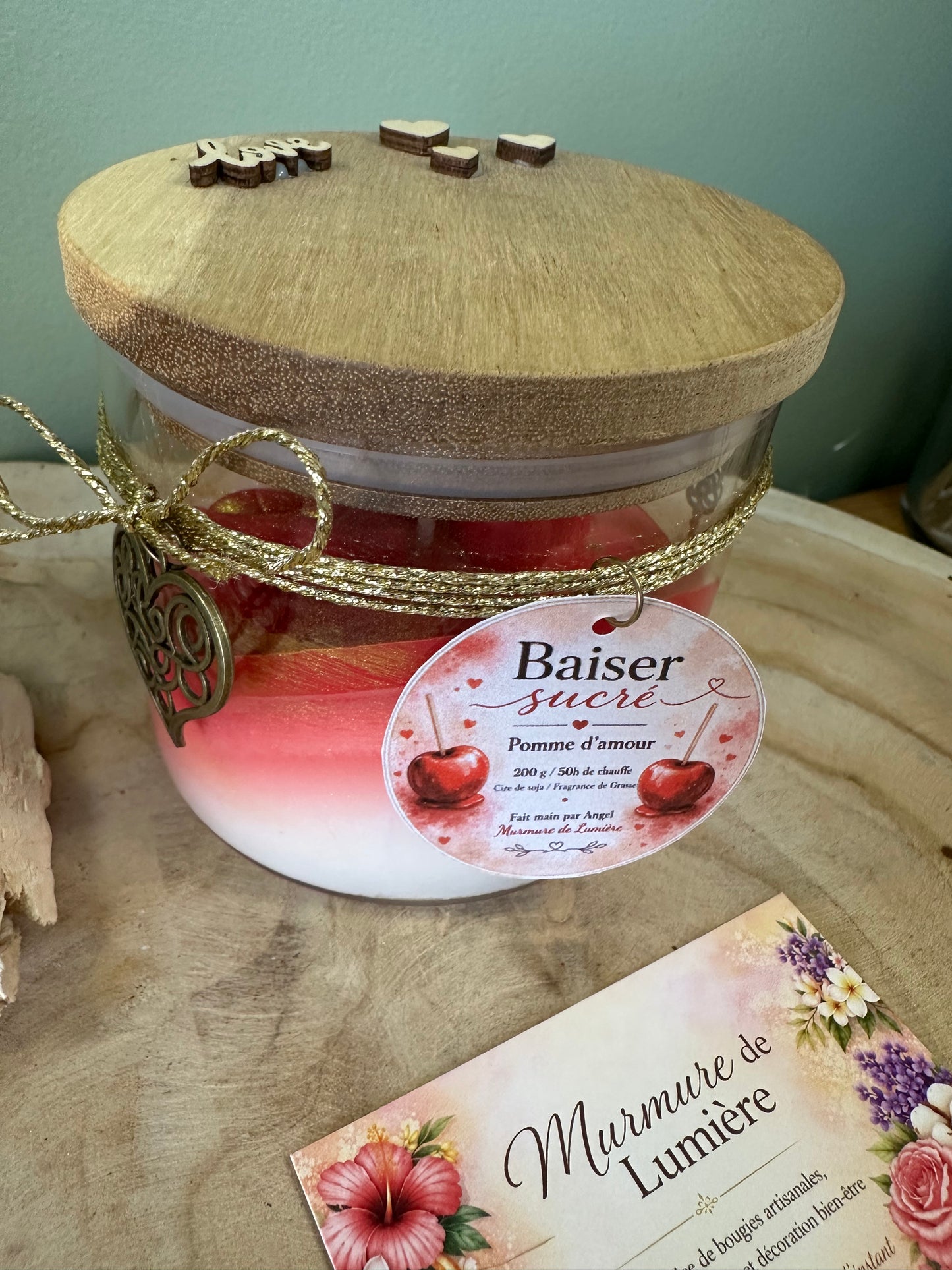 Bougie parfumée - Baiser sucré
