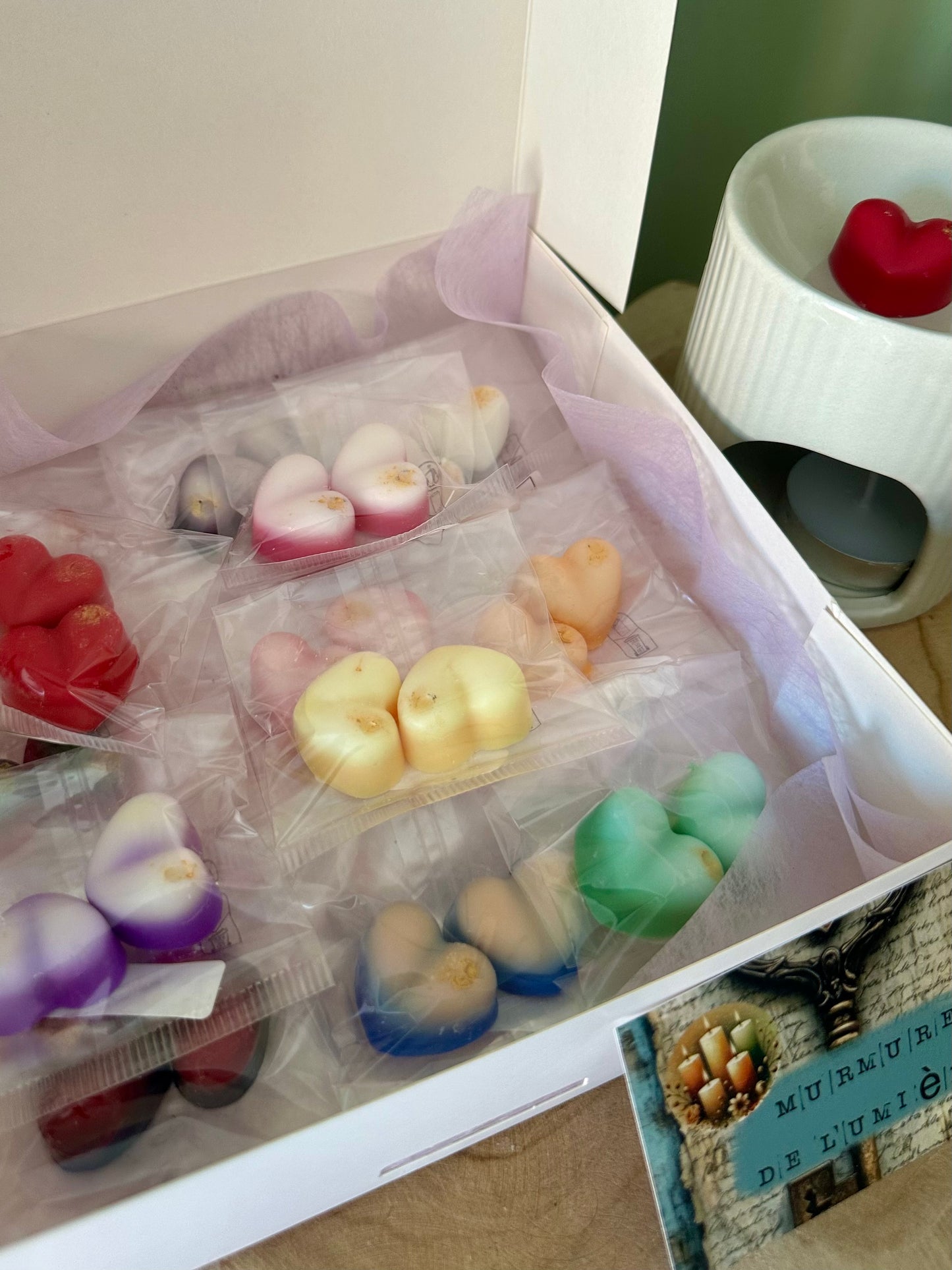 Box découverte Murmure de Lumière - Fondants parfumés et diffuseur