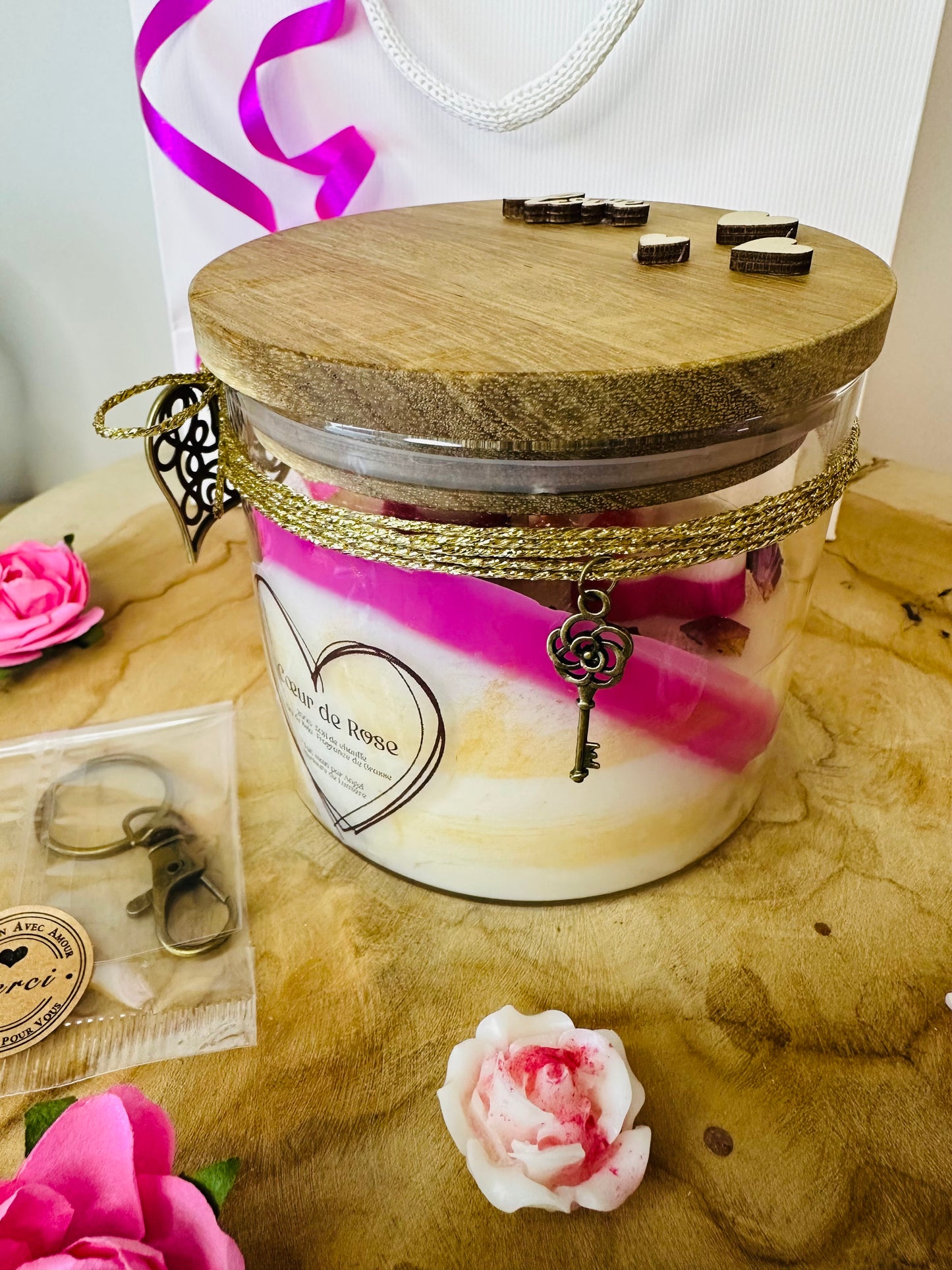 Coffret Amour Cœur de Rose