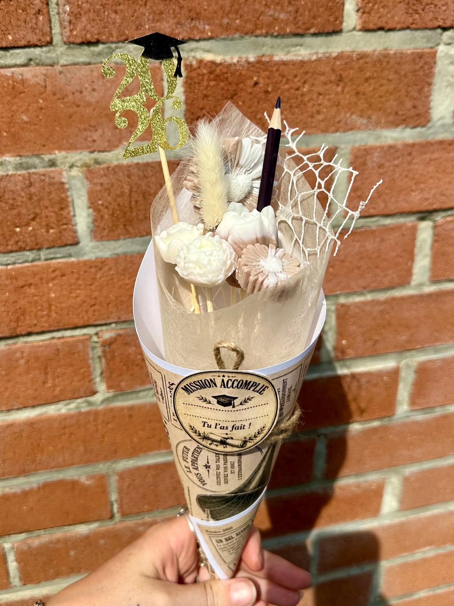 Bouquet fondant parfumé - Felicitations aux Diplômés