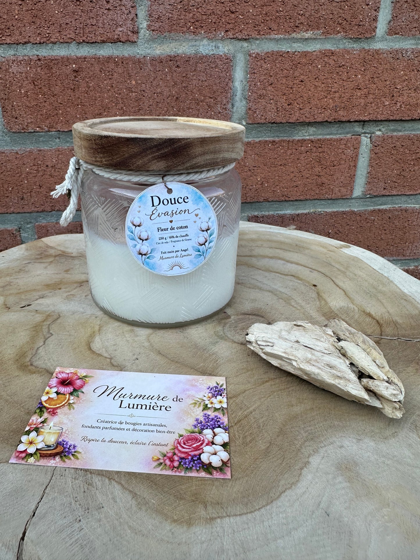 Bougie Parfumée - Douce Évasion fleur de coton