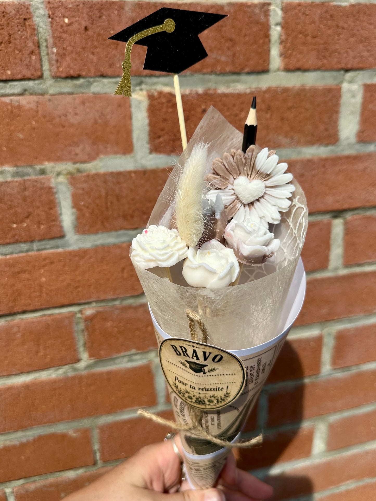 Bouquet fondant parfumé - Felicitations aux Diplômés