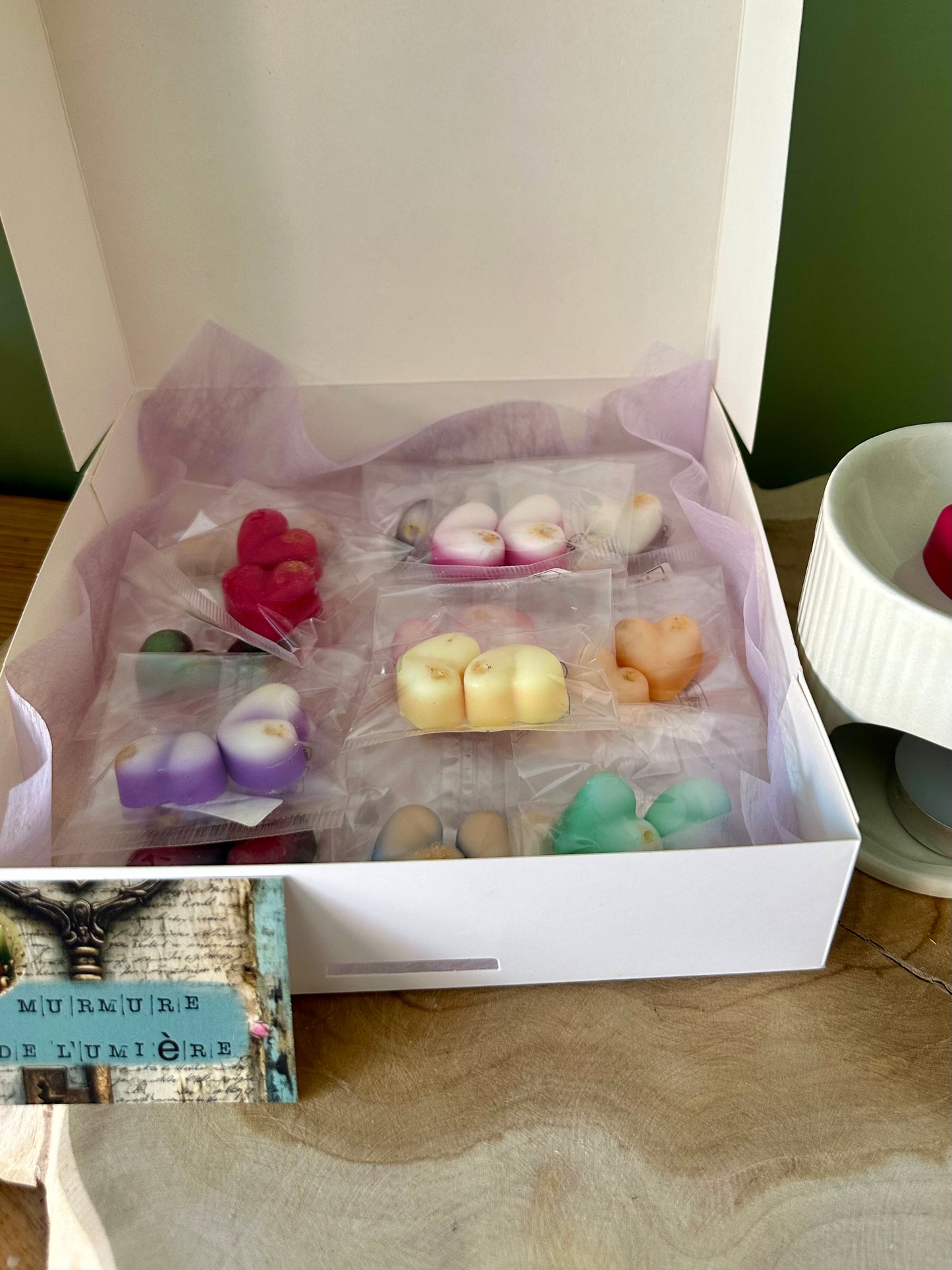 Box découverte Murmure de Lumière - Fondants parfumés et diffuseur