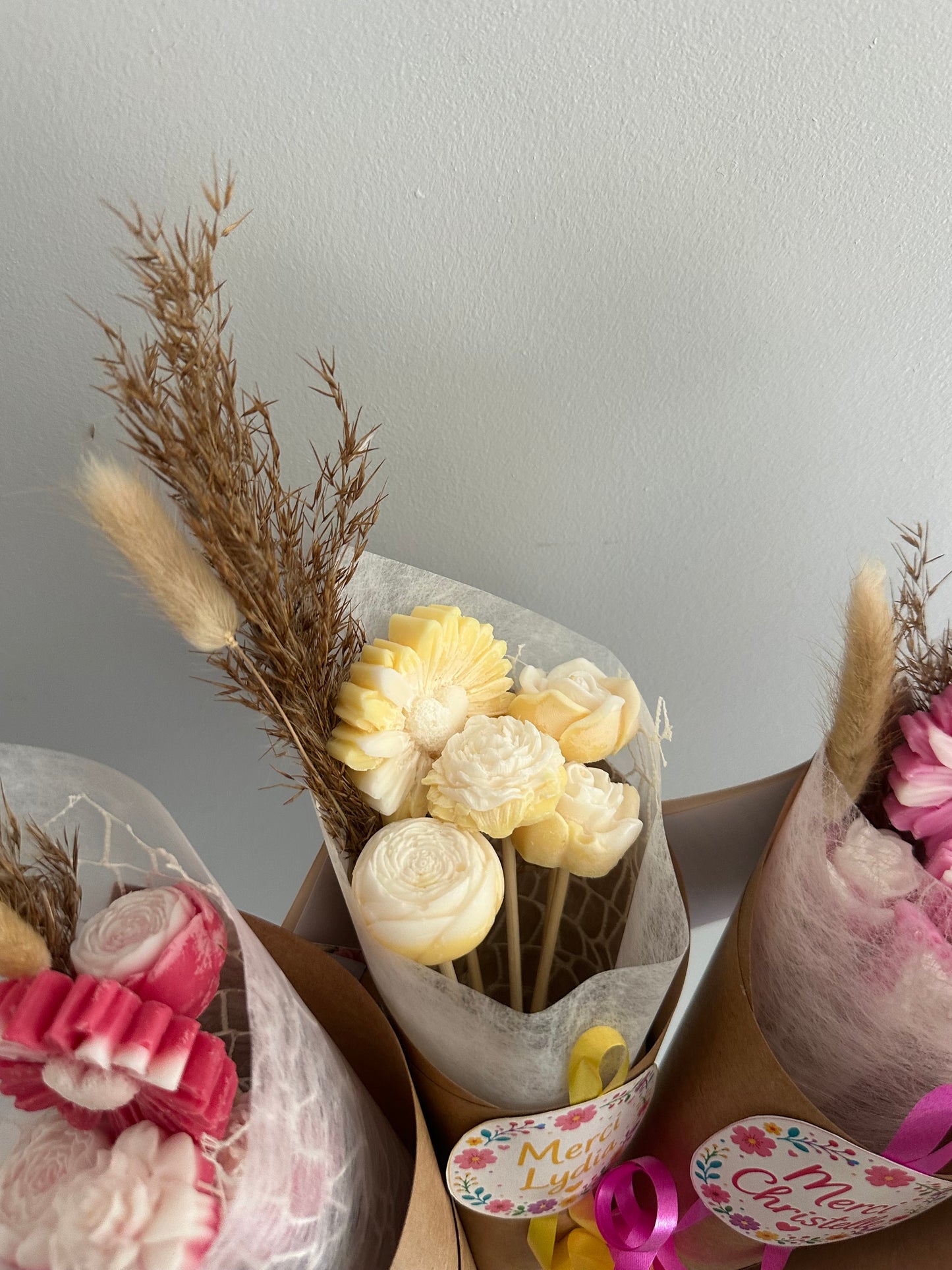 Bouquet de fondants parfumés - Merci