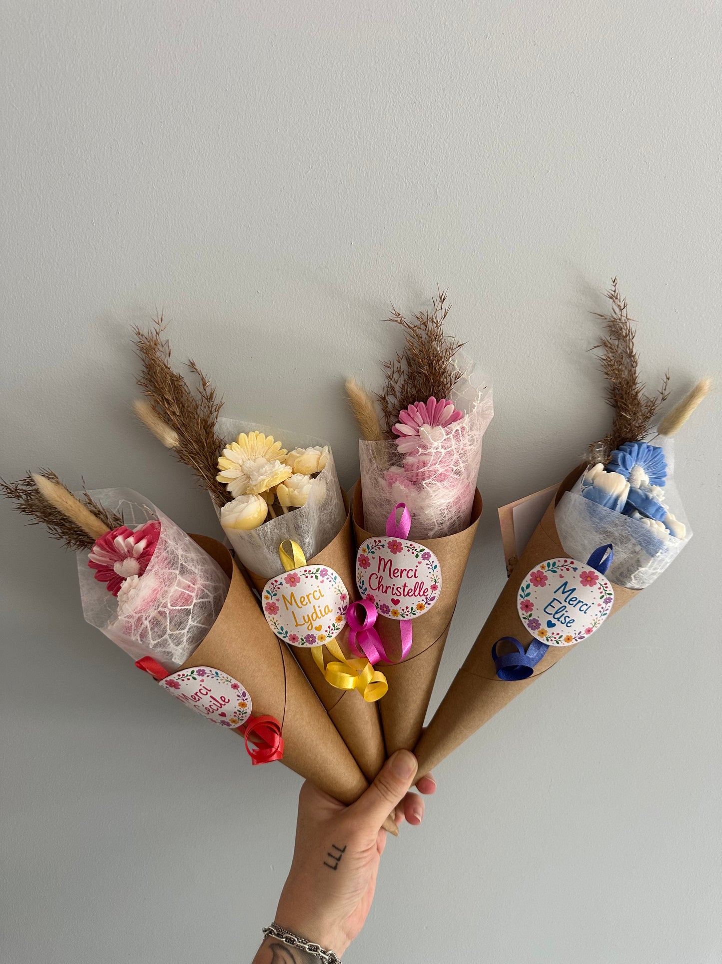 Bouquet de fondants parfumés - Merci