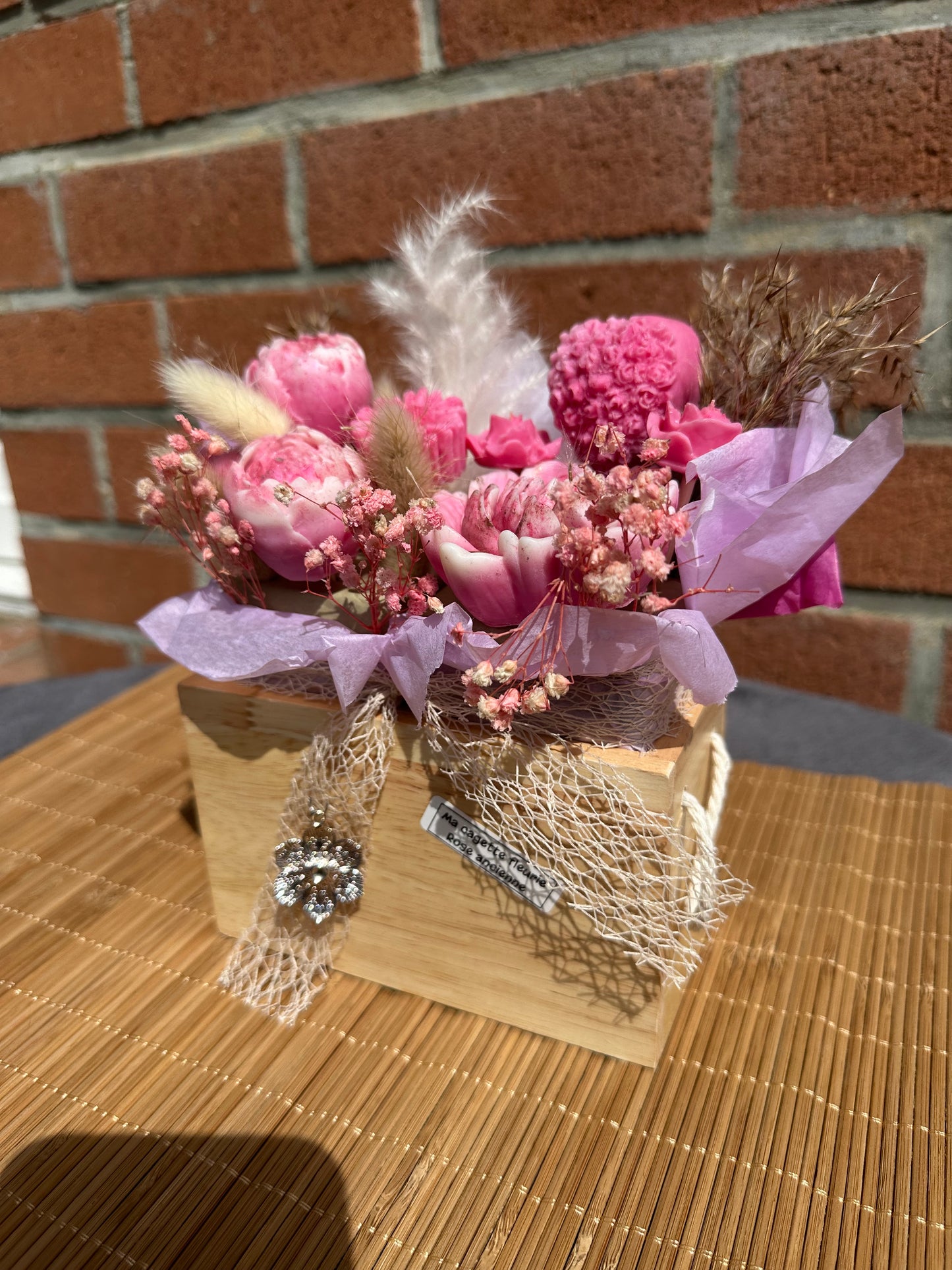 Ma cagette fleurie fondants parfumés ROSE