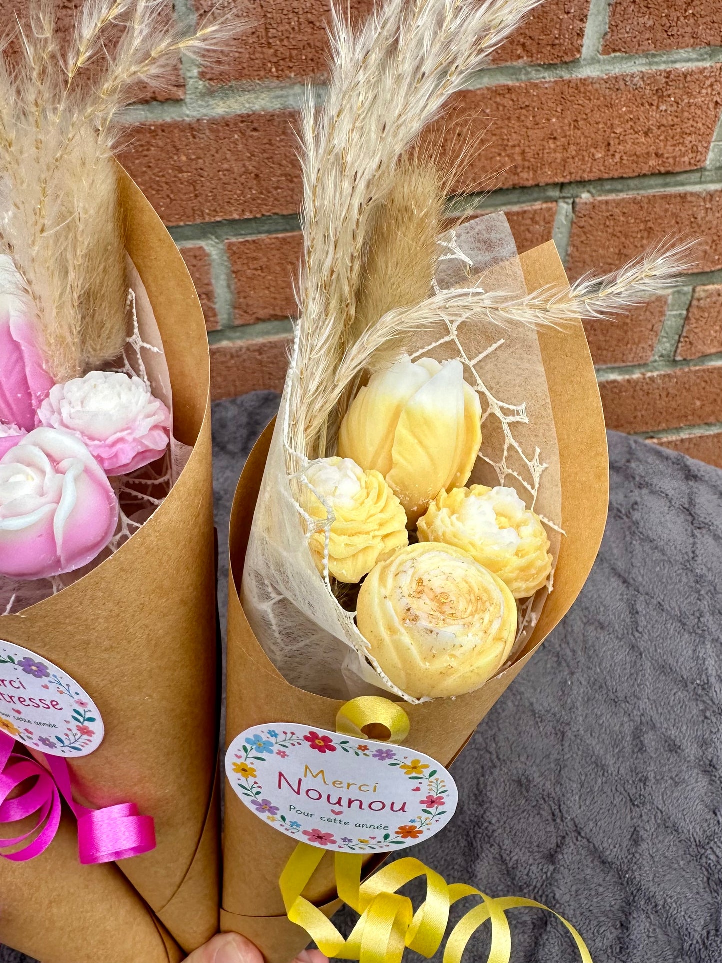 Bouquet de fleurs de fondants parfumés - Monoï des îles
