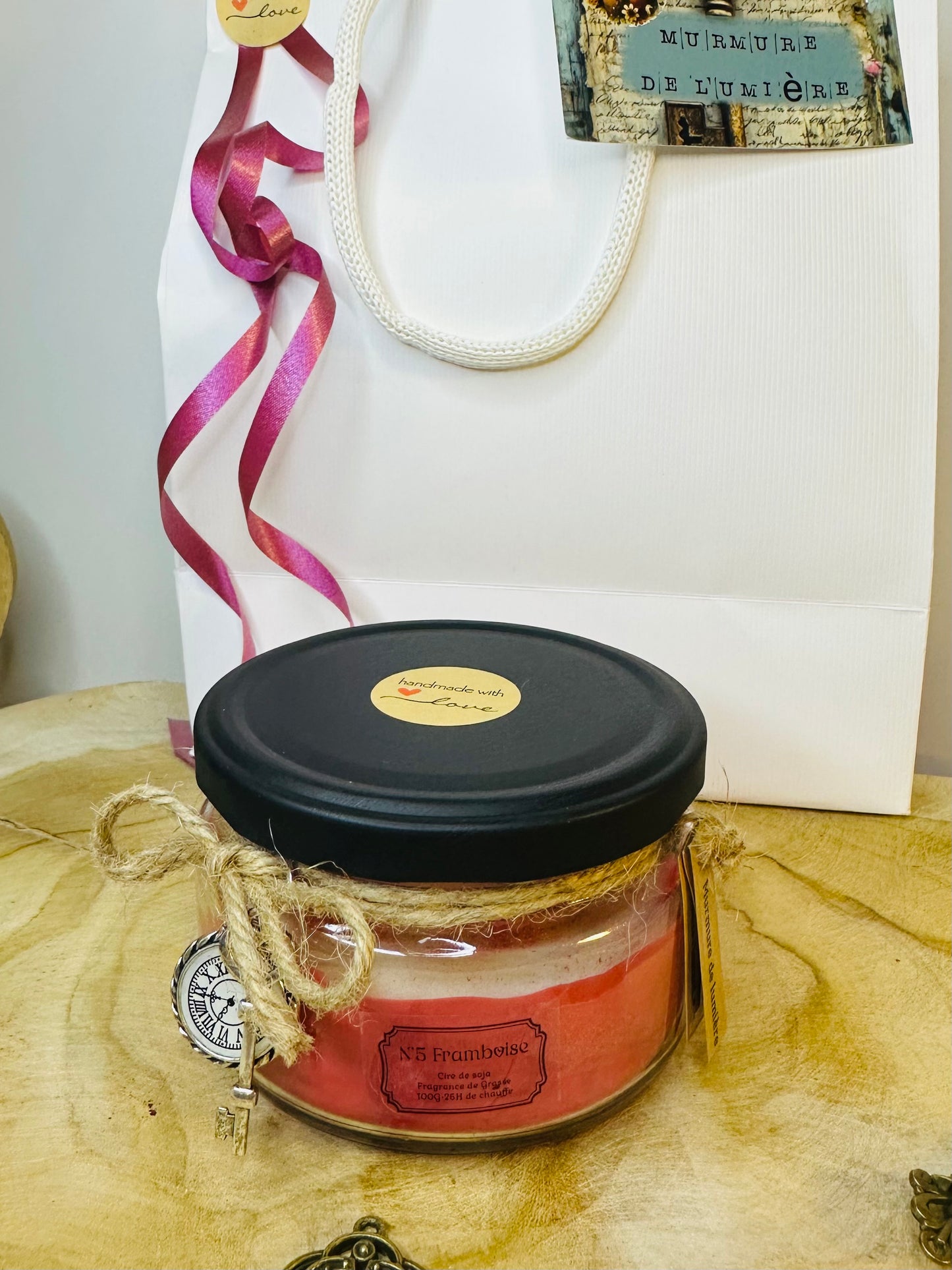 Bougie Signature N’5 Framboise - Petit format