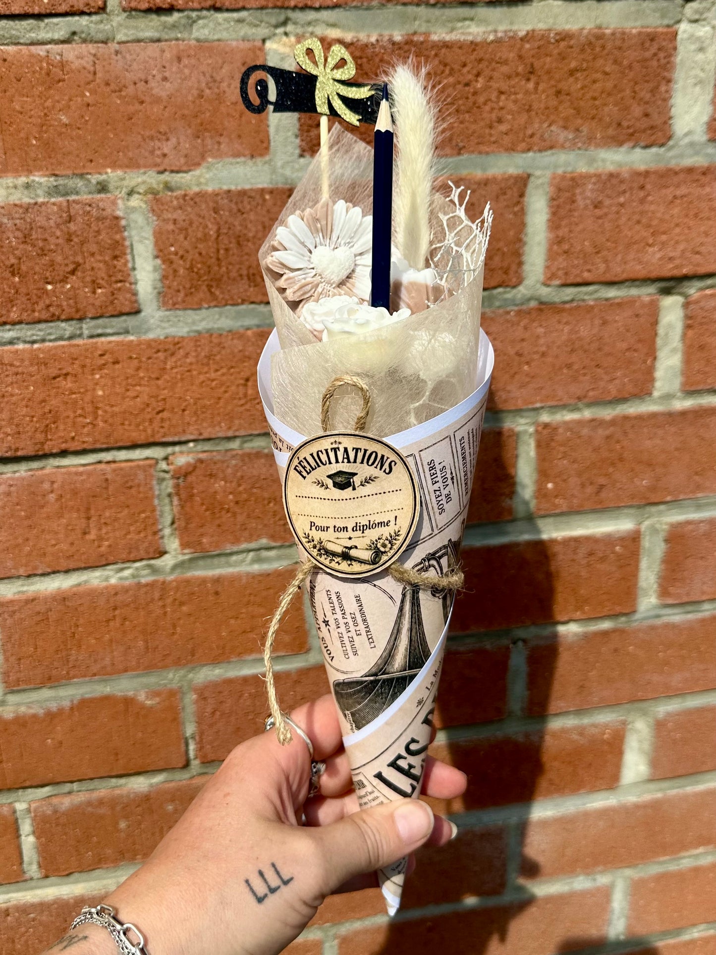 Bouquet fondant parfumé - Felicitations aux Diplômés