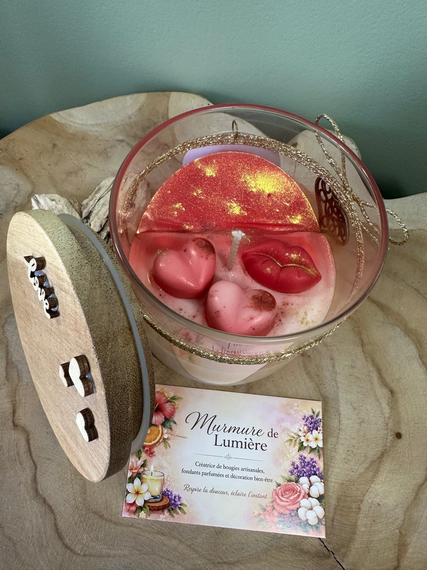 Coffret Atelier - Baiser Sucré bougie et fondants parfumés Pomme d’amour