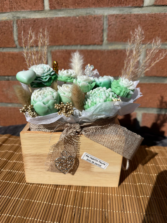 Ma cagette fleurie fondants parfumés BOIS DE SANTAL