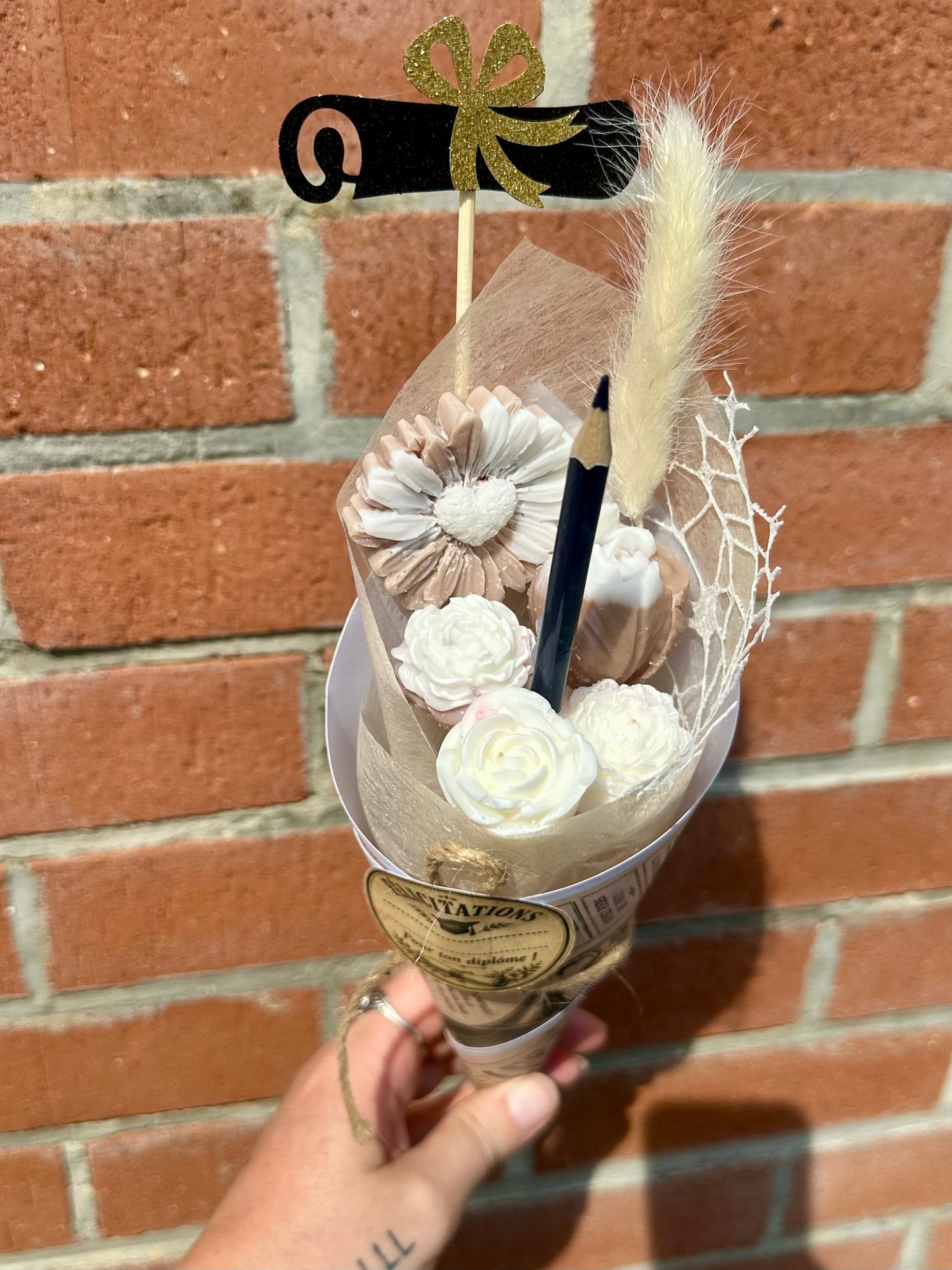 Bouquet fondant parfumé - Felicitations aux Diplômés