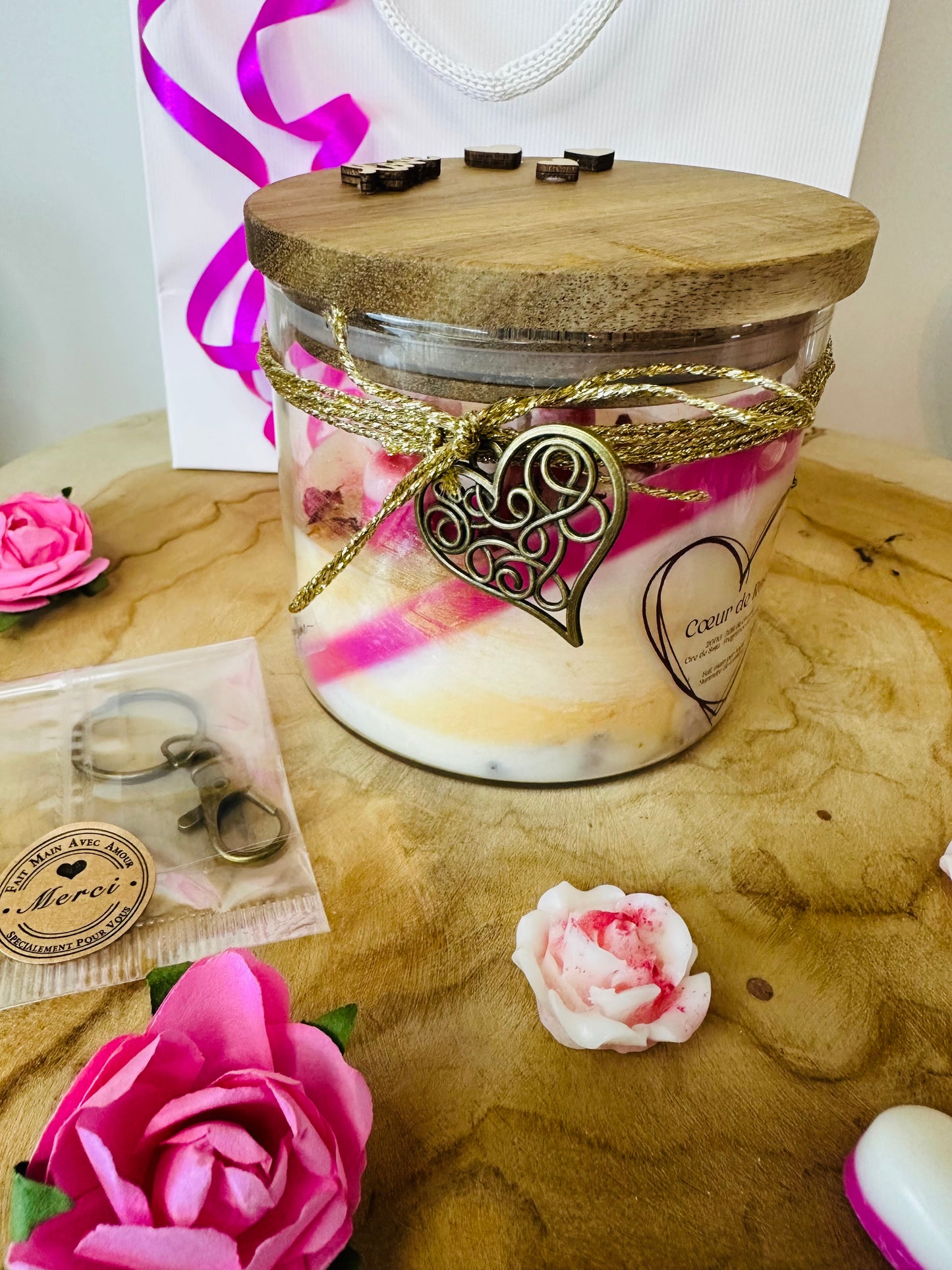 Coffret Amour Cœur de Rose