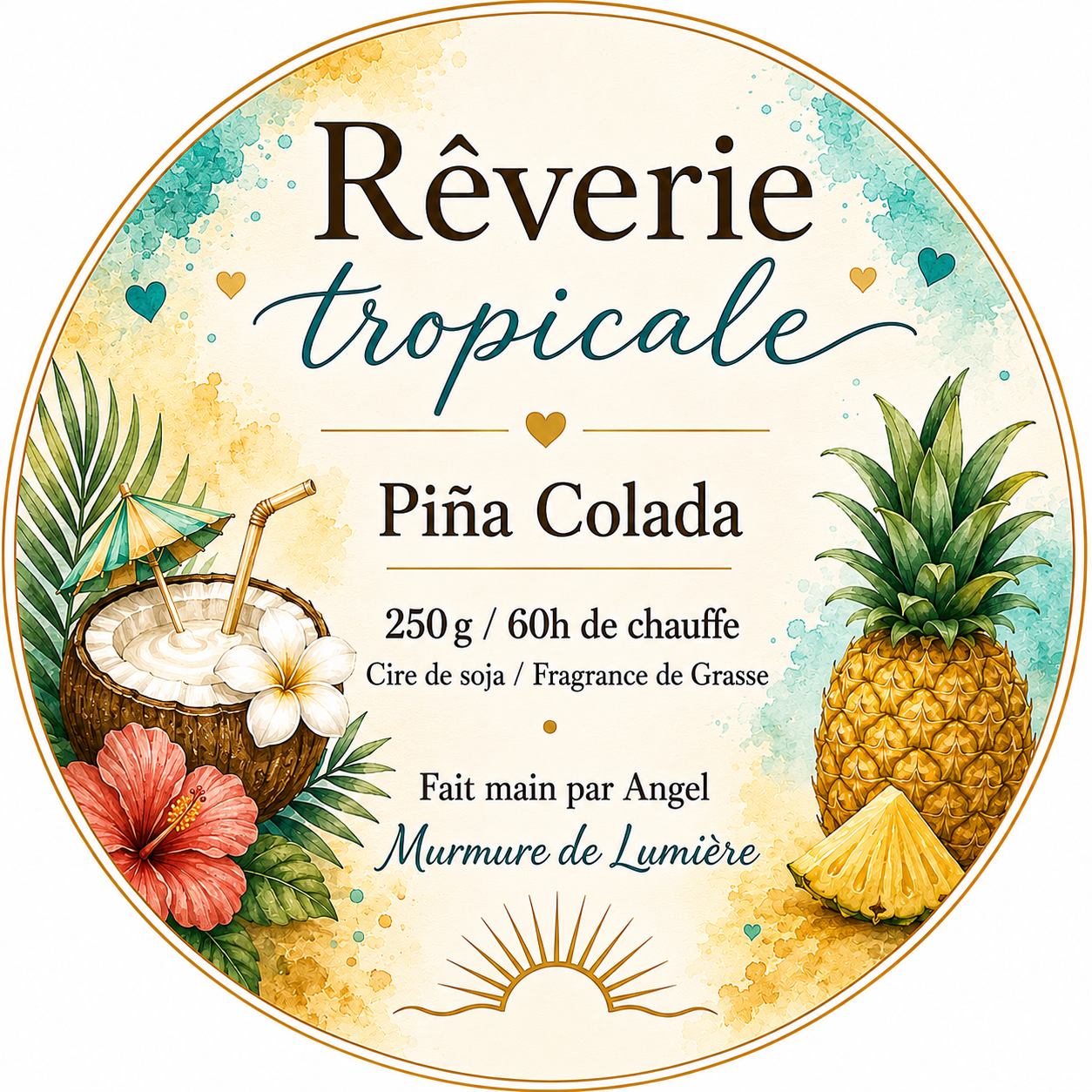 Bougie Parfumée - Rêverie Tropicale
