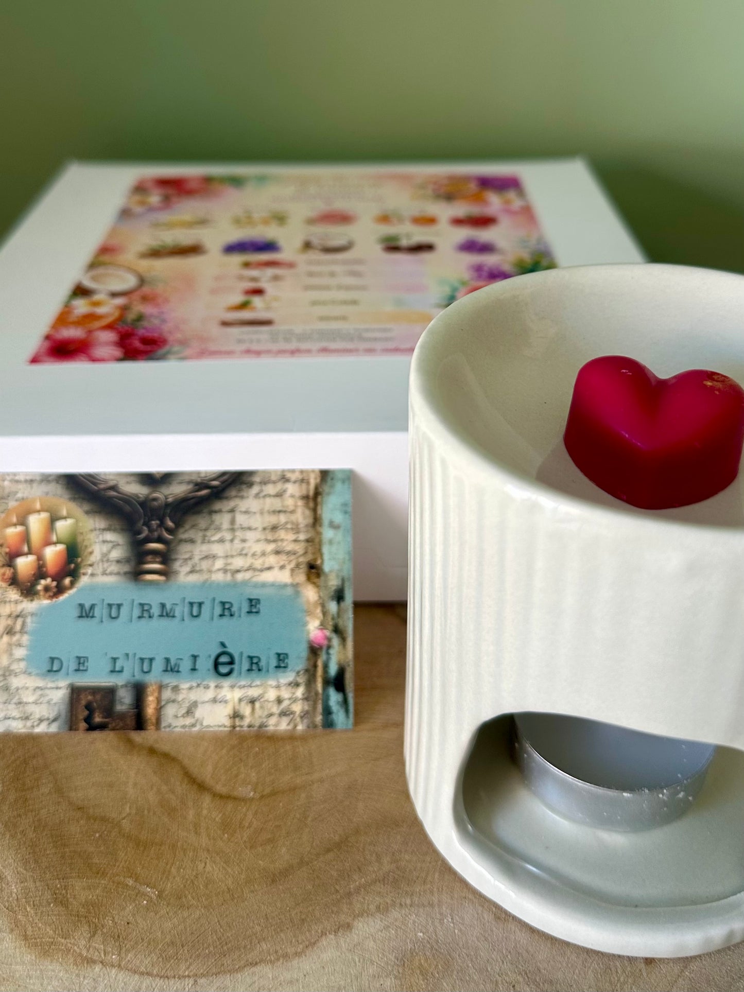 Box découverte Murmure de Lumière - Fondants parfumés et diffuseur