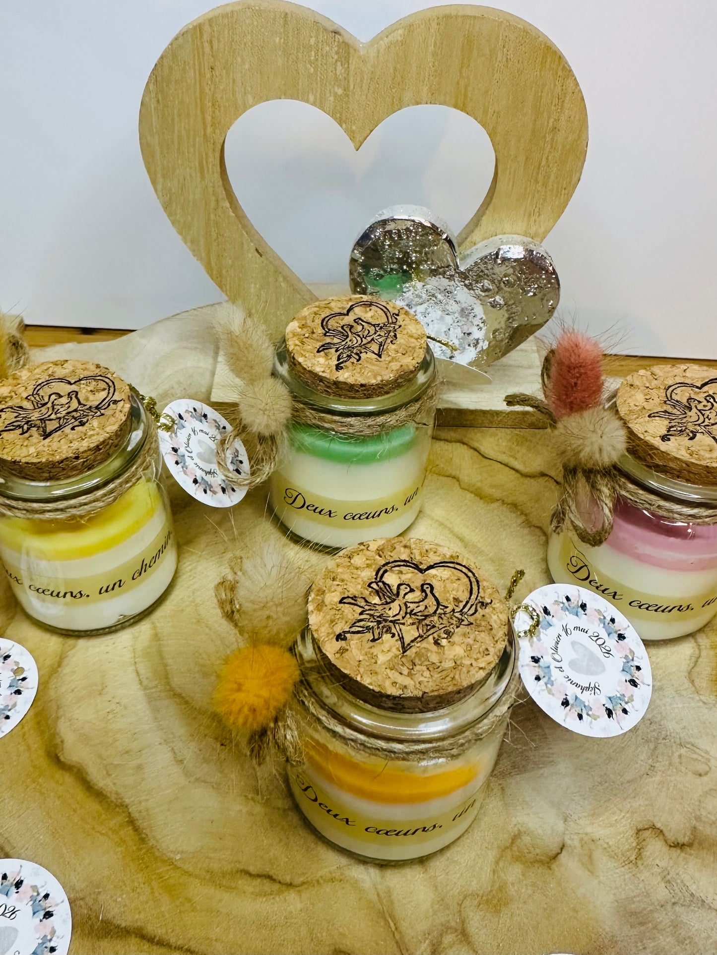Bougie invitée – Cadeau de mariage personnalisé