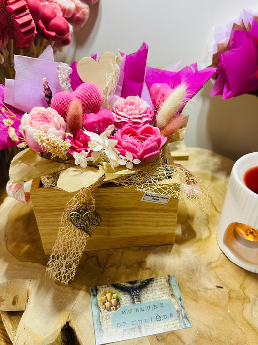 Ma cagette fleurie ROSE